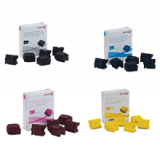 ~Brand New Original XEROX 8900 SOLID Ink Stick Set 6 Black Cyan Magenta Yellow